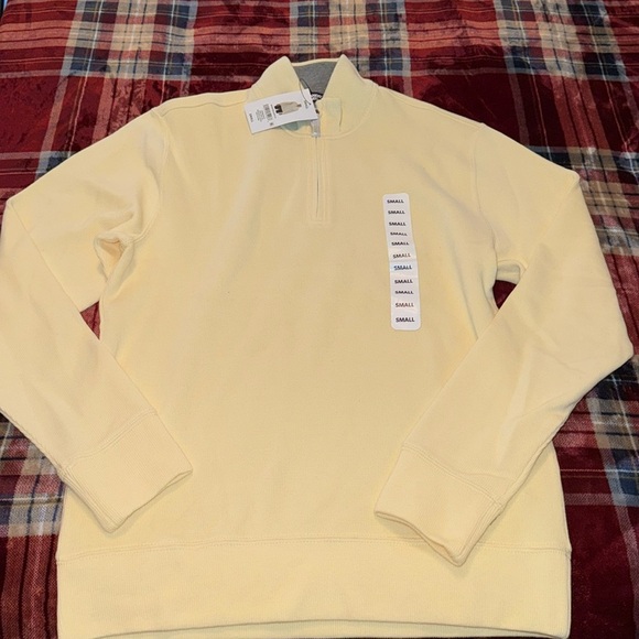 BRAND NEW MENS BEDFORD RIB QUARTER ZIP - Picture 1 of 3